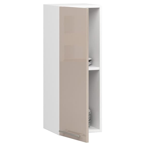 HÆNGENDE KØKKENSKAB OLIWIA I 30cm HVID-CAPPUCCINO GLANS H720