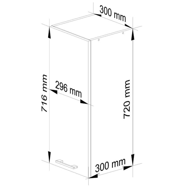 RIIPPUPERIAATTI OLIWIA 30 cm VALKOINEN-VALKOINEN KIILTO H720