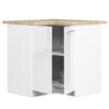 Miniatyrbillede 2 af 6: Skab OLIWIA S90/90 + PLADE HVID / HVID GLANS