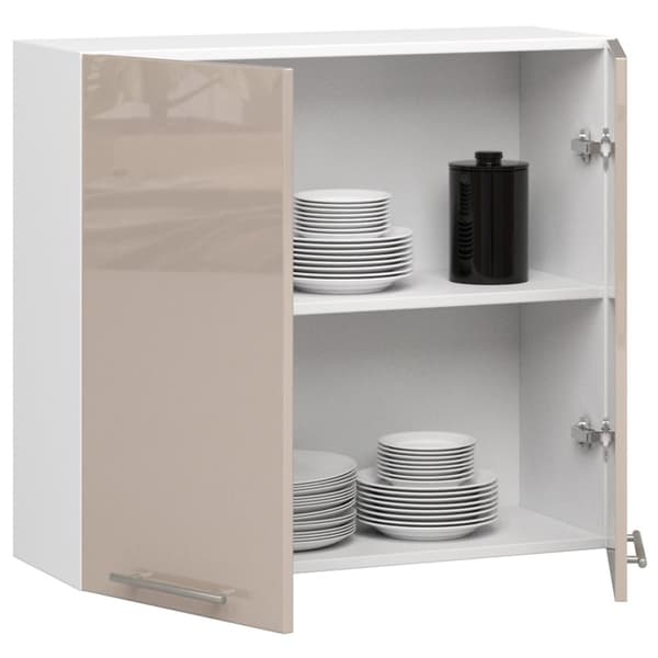 RIIPPUVA KEITTIÖKAAPPI OLIWIA 80cm VALKOINEN-CAPPUCCINO KIILTÄVÄ H720