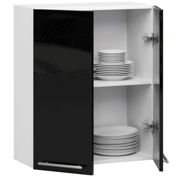 ROIKKUVAT KEITTIÖKAAPIT OLIWIA 60cm VALKOINEN-MUSTA KIMALTEELLA H720