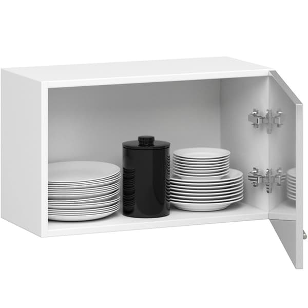 Skab OLIWIA W60OK HVID / METALIK GLANS