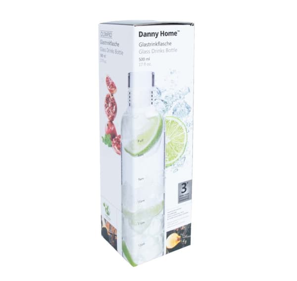 Dinks flaske FRESH H20cm 500ml, glas