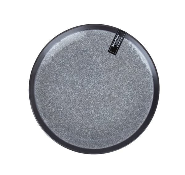 Tallrik RITA D20cm, svart/grå