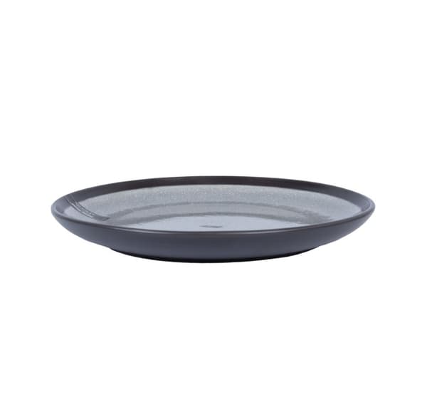 Tallerken RITA D26cm, sort/grå