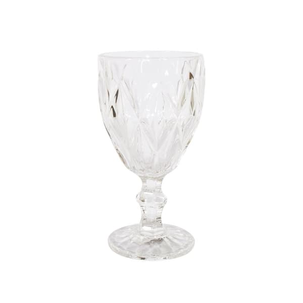 Set of 5 products. Wine globet CORAL 300ml, D7xH17cm, clear