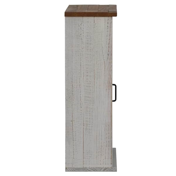 vidaXL Hengeskap HALDEN med 2 skyvedører hvit 75x22,5x70 cm furu