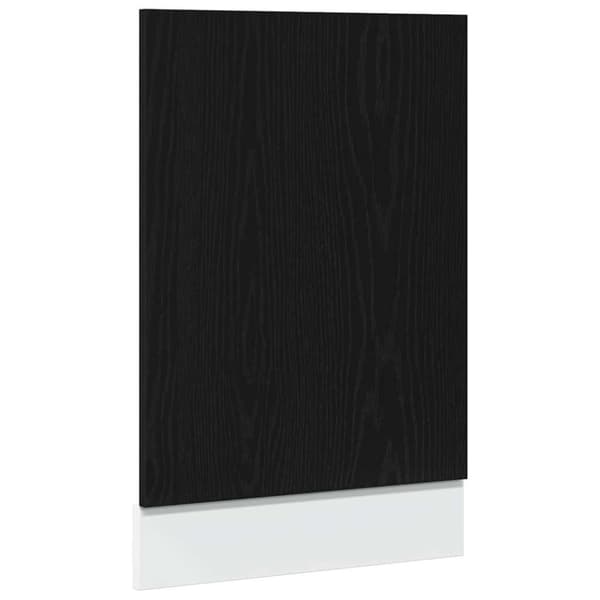 Diskmaskinspanel svart ek 45x1,5x67 cm konstruerat trä