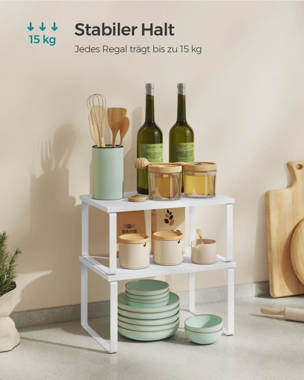 Kitchen Board Set-set med 4-med metalramme-wolkwit snehvid
