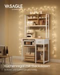 Miniatyrbillede 2 af 6: Kitchenplank 40 x 80 x 180,4 cm guld eg-sky hvid