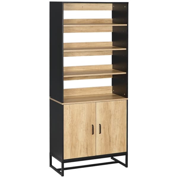 Rootz Buffet Kitchen Cabinet - Sideboard - Lagringsenhet - Justerbara hyllor - 75 cm x 35 cm x 175 cm