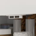 Pikkukuva 9 / 11: Rootzin vapaasti seisova keittiökaappi - ruokakomerovarasto - olohuoneen kaappi - säädettävät hyllyt - 75W x 39d x 178h cm