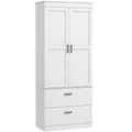 Pikkukuva 1 / 11: Rootzin vapaasti seisova keittiökaappi - ruokakomerovarasto - olohuoneen kaappi - säädettävät hyllyt - 75W x 39d x 178h cm