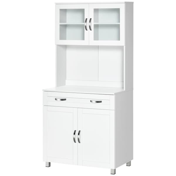Rootz Kitchen Buffet -kaappi - Keittiön säilytys - nykyaikaiset keittiön huonekalut - useita säilytysvaihtoehtoja - 80 cm x 48 cm x 170cm