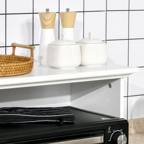 Rootz Microbavle Cabinet - Kitchen Storage - Pantry Skab - Vandtæt MDF - 60 x 40 x 122,5 cm - Ultra -Convenient & Organiseret plads