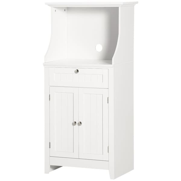 Rootz Microbavle Cabinet - Kitchen Storage - Pantry Skab - Vandtæt MDF - 60 x 40 x 122,5 cm - Ultra -Convenient & Organiseret plads