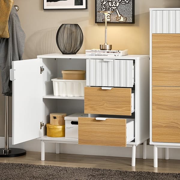 Rootz Multi -Partment Sideboard - Closet - förvaringsskåp - Stabilitet - 75x76x35cm