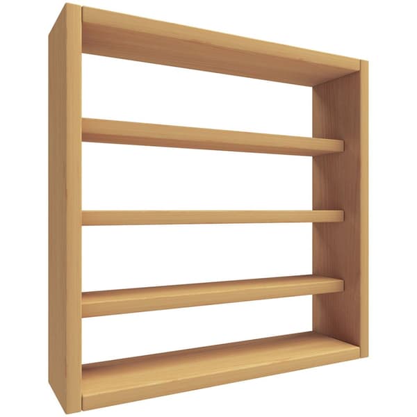 Esaldi hylder, reoler køkken 40 cm 4 hylder bøg dekor.