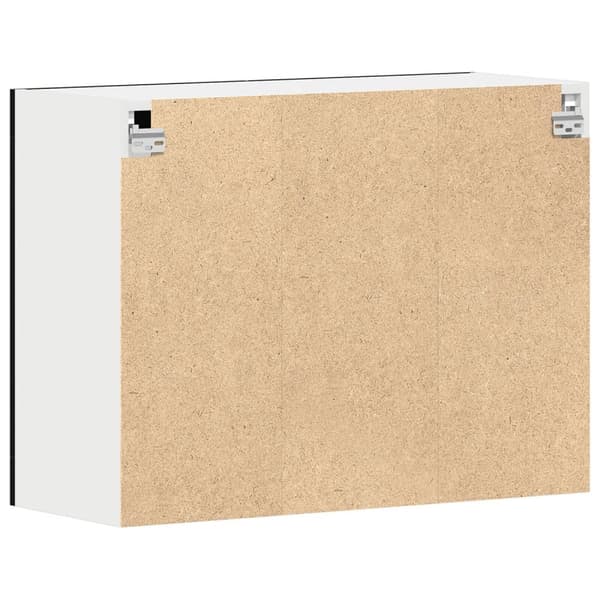 vidaXL Musta Tammi Riippuva Lasikaappi 80x31x60 cm Teknisen Puun Valmistama