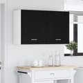 Pikkukuva 5 / 11: vidaXL Riippukaapit - 2 pakkausta - Musta tammi, 100x31x60 cm - Valmistettu teknisestä puusta
