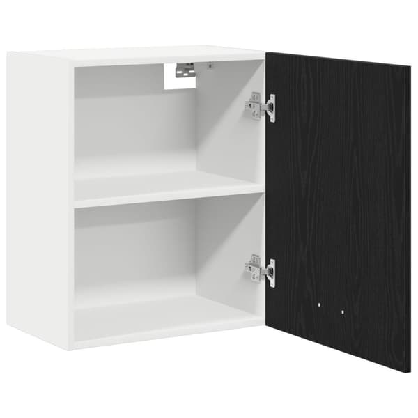 vidaXL Riippukaapit - 2 pakkausta - Musta tammi, 100x31x60 cm - Valmistettu teknisestä puusta