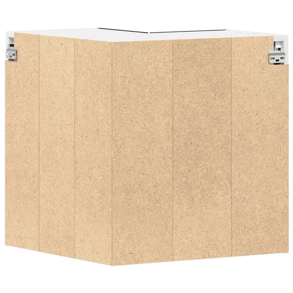vidaXL Køkkenskab Sort eg Konstrueret træ 57 x 57 x 60 cm 2 Døre