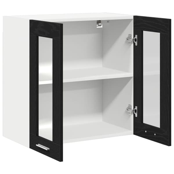 vidaXL Kökskåp Svart ek Konstruerat trä 60 x 31 x 60 cm Dörrar