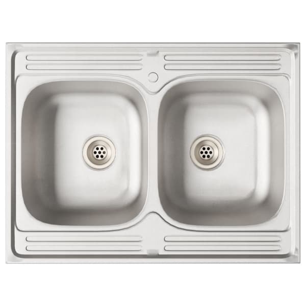 vidaXL Set med 2 Sonoma ek Konstruerat trä 80 x 46 x 81.5 cm