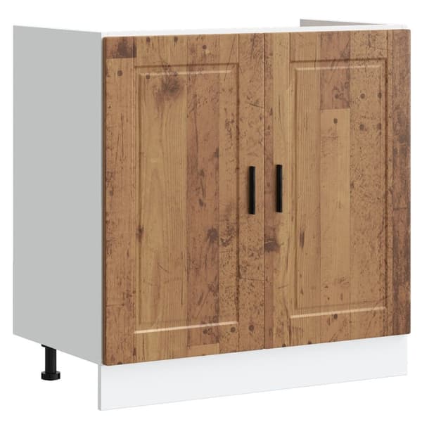vidaXL Sæt af 2 Gammel træ Konstrueret træ 80x46x81.5 cm Vaskebunke