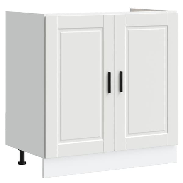 vidaXL Set om 2 Vit Konstruerat trä 80x46x81.5 cm