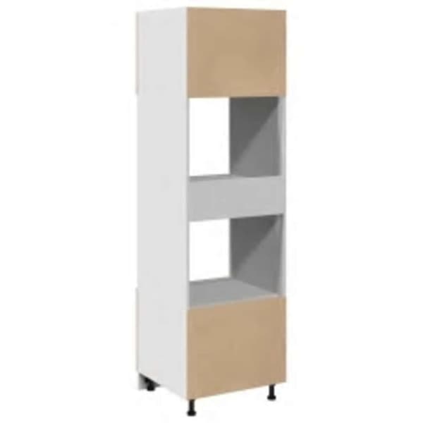 vidaXL skab til mikroovn 60x57x207 cm konstrueret træ sonoma-eg