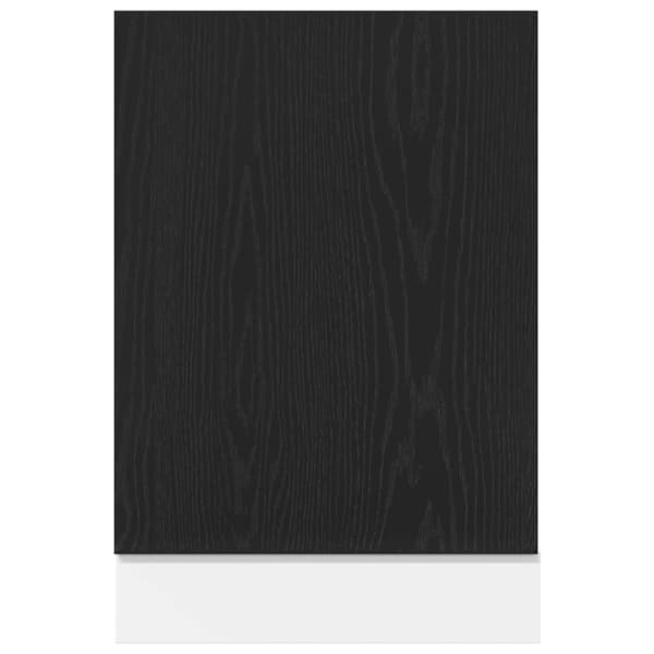 vidaXL låge til opvaskemaskine 45x1,5x67 cm konstrueret træ sort-eg