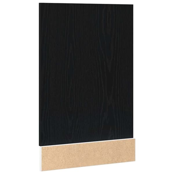 vidaXL Oppvaskmaskin panel "Lyon" svart eik 45x1,5x67 cm