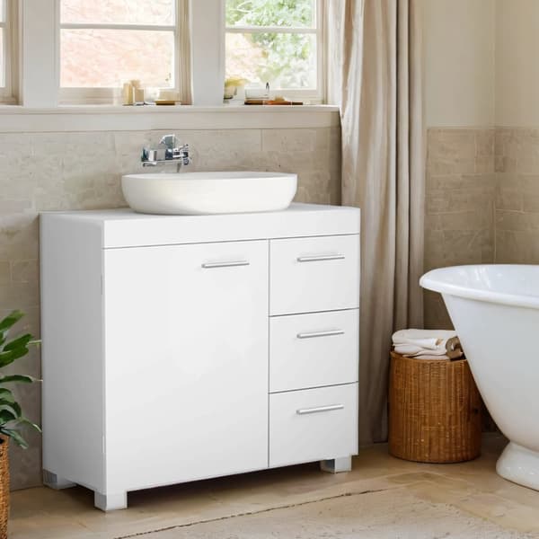 WASHBASIN CASE - Badrumsskåp med 3 stora lådor, elegant design