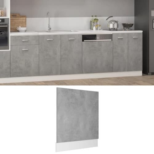 Front för diskmaskin “Lyon” betonggrå 59,5x3x67 cm