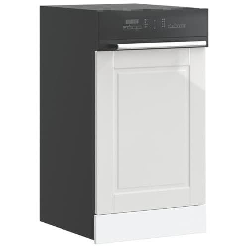 Diskmaskinspanel Porto högglans vit 45x1,5x67cm konstruerat trä