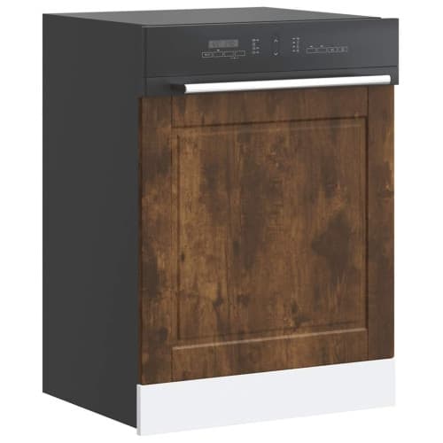 Diskmaskinspanel Porto rökfärgad ek 60x1,5x67cm konstruerat trä