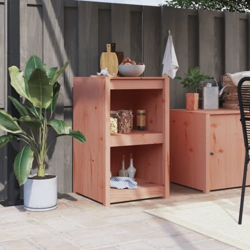 Köksskåp för utomhusbruk 55x55x92 cm douglasträ
