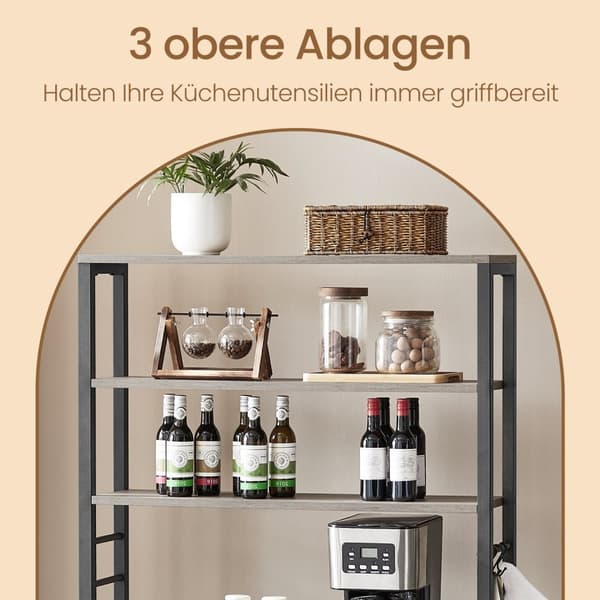 Køkkenhylde, stående planke, mikrobølgehylde