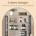 Miniatyrbillede 4 af 6: Køkkenhylde, stående planke, mikrobølgehylde