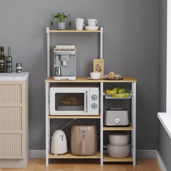 Keukenplank, staande plank, bakkersplank met metalen mand