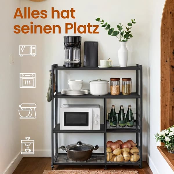 Keukenplank, staande plank, bakkersplank met haken en planken