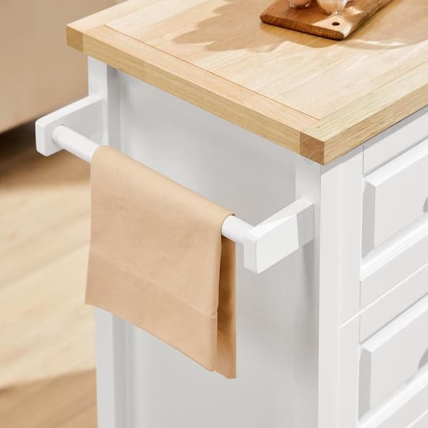 Keittiösaari, FKW106-WN, 120x45x92 cm, Valkoinen