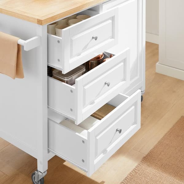 Keittiösaari, FKW106-WN, 120x45x92 cm, Valkoinen