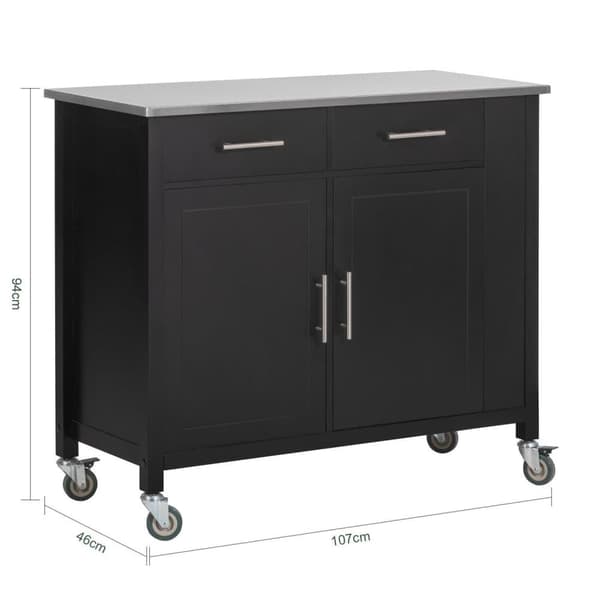 Köksövagn, FKW108-SCH, 107x46x94 cm, Brun