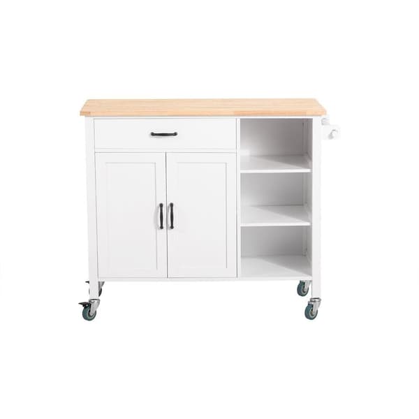 Keittiövaunu, FKW103-WN, 108x48x89 cm, Ruskea