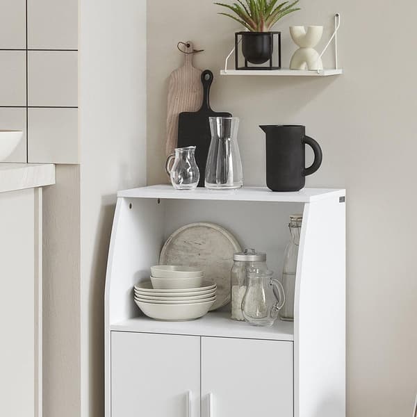 Keittiöhylly, FRG241-W, 55x38x84 cm, Valkoinen