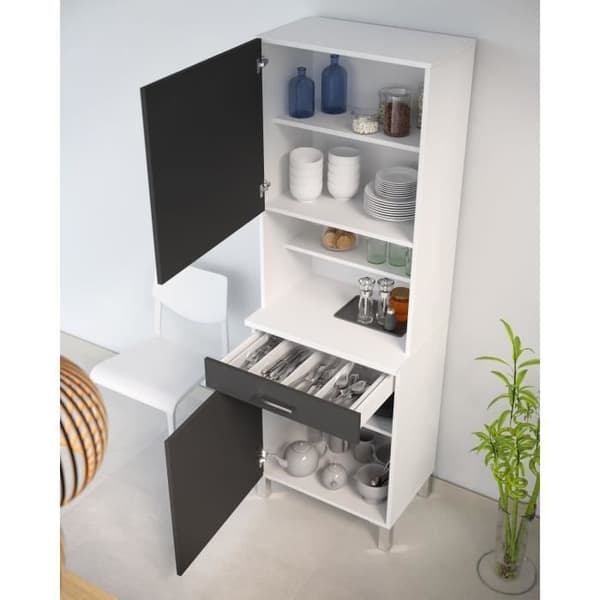 ECO Köksskänk L 60 cm - Grå och matt vit