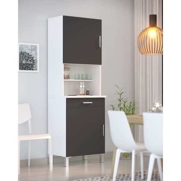 ECO Köksskänk L 60 cm - Grå och matt vit