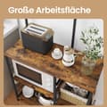 Miniatyrbillede 5 af 6: Opbevaringshylde, VASAGLE, 40x90x134 cm, Brun